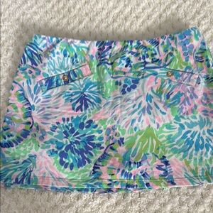 Lily Pulitzer Colorful Floral Mini Skort